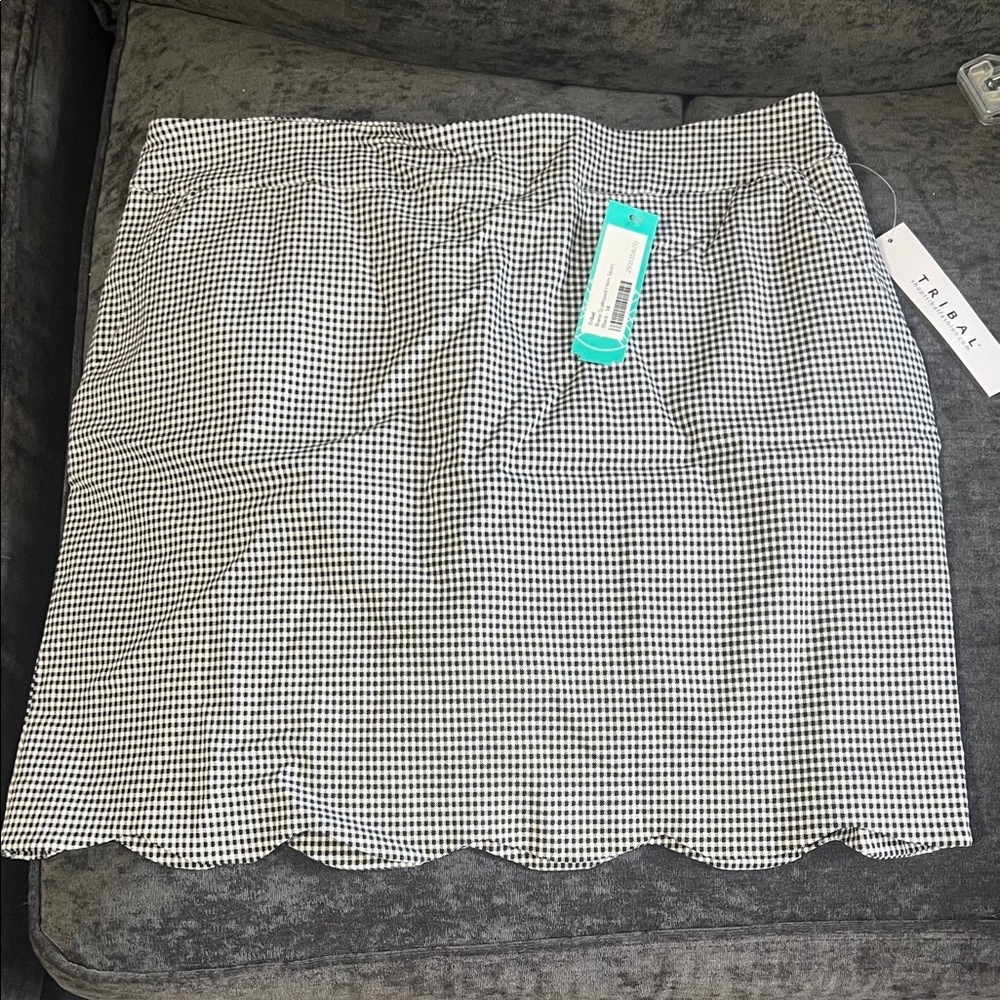 Tribal Black and White Mini Skirt
